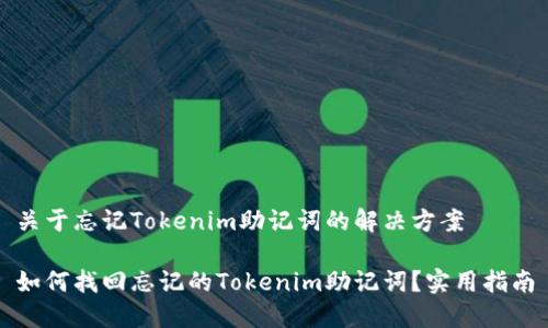 关于忘记Tokenim助记词的解决方案

如何找回忘记的Tokenim助记词？实用指南