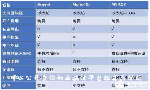 可以公开查询的区块链平台推荐与分析